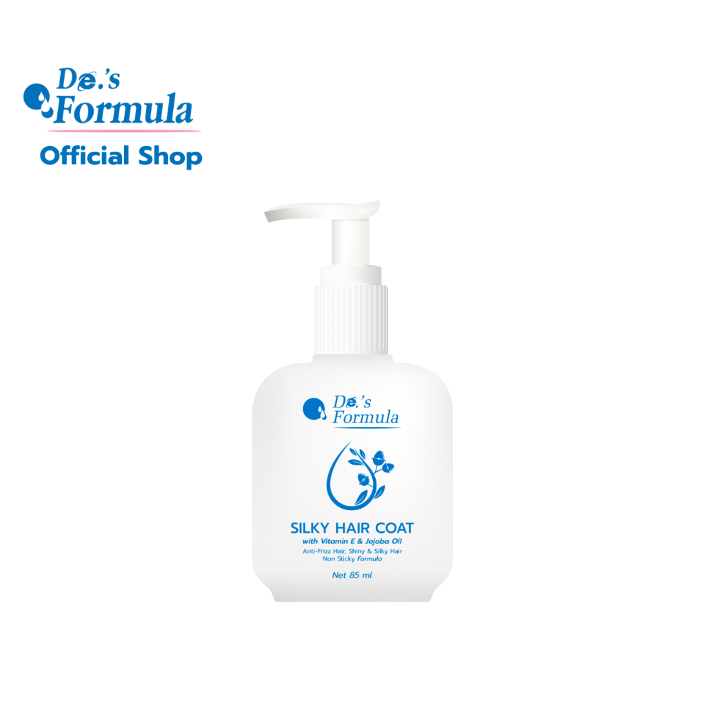 Hair Treatment 225 บาท [NEW] De.’s Formula Silky Hair Coat 85ml. ซิลค์กี้ แฮร์โคด บำรุงเส้นผมไม่เหนียวเหนอะหนะ กลิ่นหอมธรรมชาติ Beauty