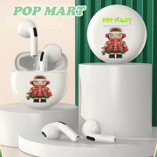 🔥POP MART🔥CHRISTMAS ฟังบลูทูธไร้สาย TWS สเตอริโอ พร้อมไมโครโฟน กันน้ํา สําหรับโทรศัพท์มือถือทุกรุ่น ของแท้ 100%