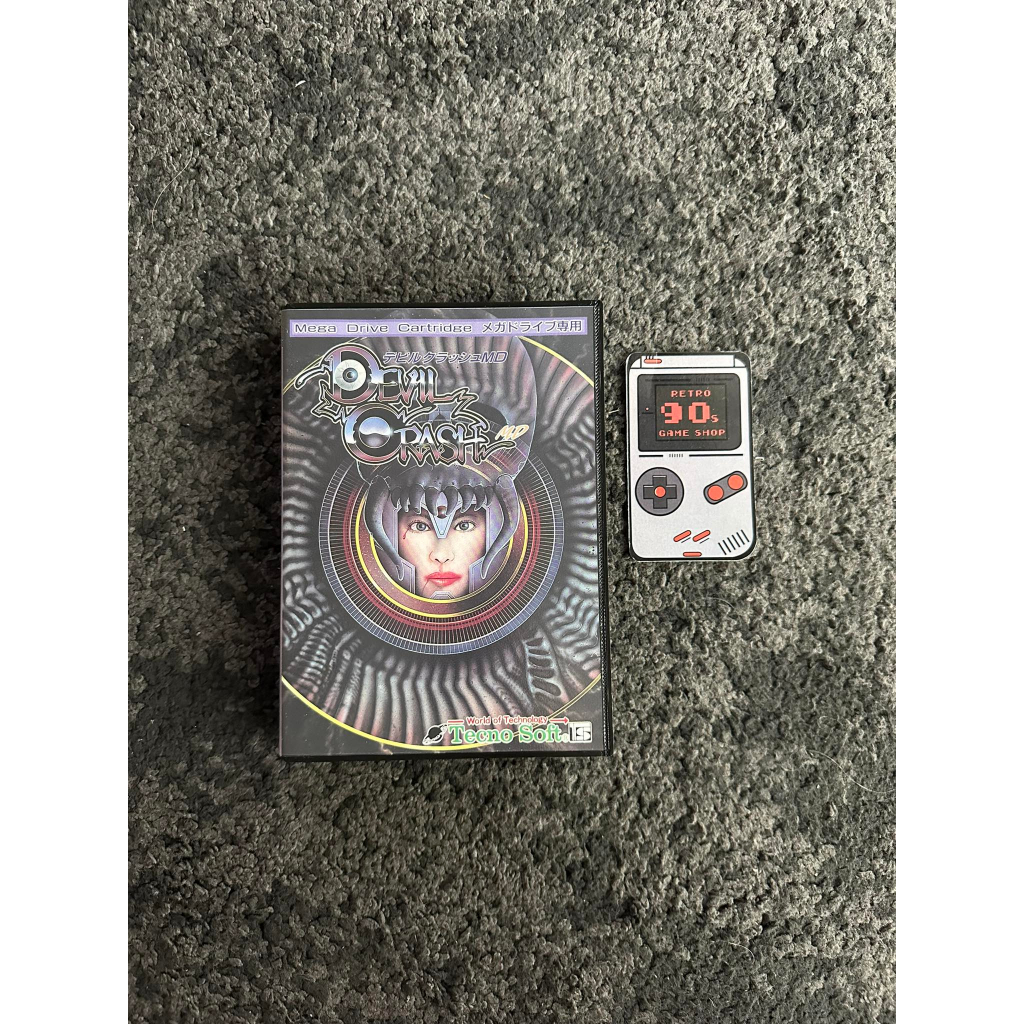 Sega Cartridge Megadrive 16 Bit Soft Devil Crush Boxed / Japan