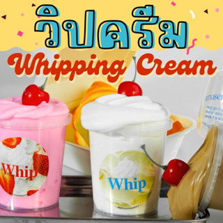 สไลม์วิปครีม🍦 (Whipping Cream Slime) สไลม์นุ่มฟู แน่นฟิน วิปช็อกโกแลต วิปสตอเบอรี่  | Salmonsunny☀️