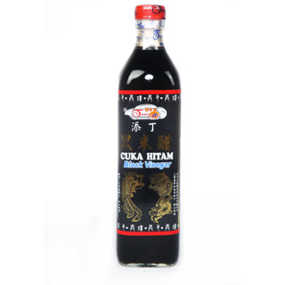 น้ำส้มดำ (โอวโฉ่ว์) Special Blend Black Vinegar Tasty Dip Cuka Hitam/Black Vinegar 添丁黑米醋 750ml Product of Malaysia  HALA