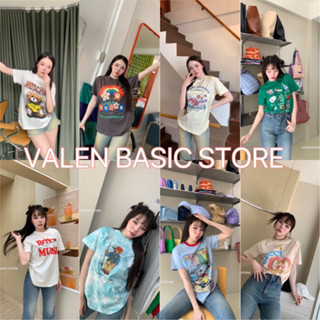 เสื้อยืด ผ้าcotton เสื้อยืดแบรนด์  VALEN BASIC STORE