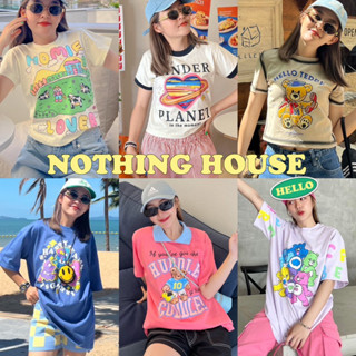 NOTHING HOUSE  เสื้อยืดOversize เสื้อครอป รวมคอลเล็คชั่น 🏠