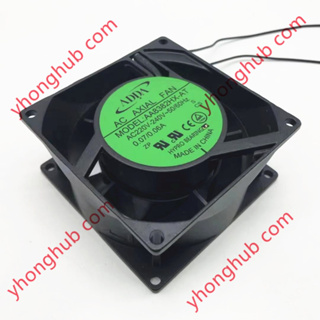 ADDA AA8382HX-AT AC 220V 0.06A 80x80x38mm 2-Wire Server Cooling Fan