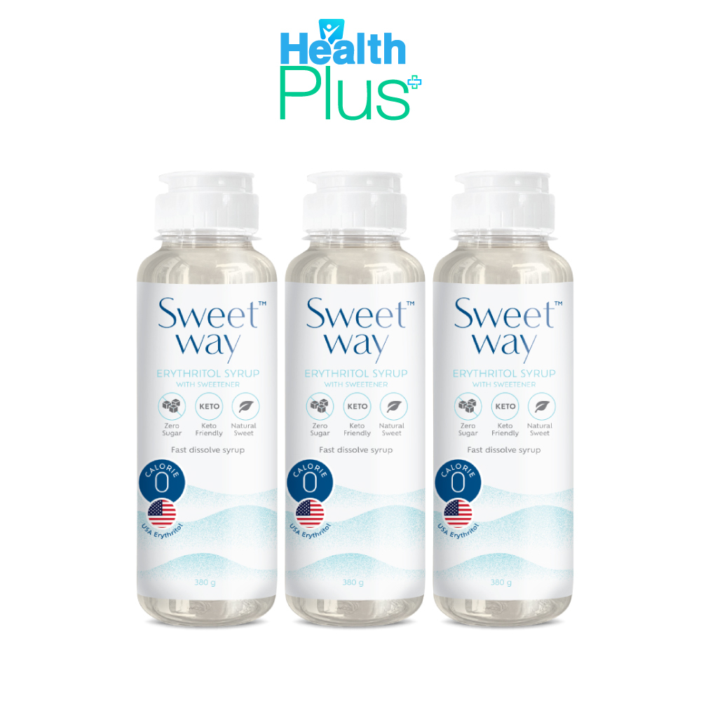 Sweetway Erythritol syrup 0 cal สวีทเวย์ น้ำเชื่อม อิริทริทอล 0 แคล X3 ขวด #127436