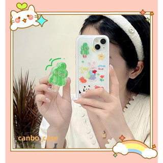 🎁ส่งของขวัญ🎁เคสไอโฟน สำหรับ 11 14 for iPhone Case 13 12 Pro Max น่าสนใจ น่ารัก พร้อมขาตั้ง กันกระแทก เคสนิ่ม เคสโทรศัพท์