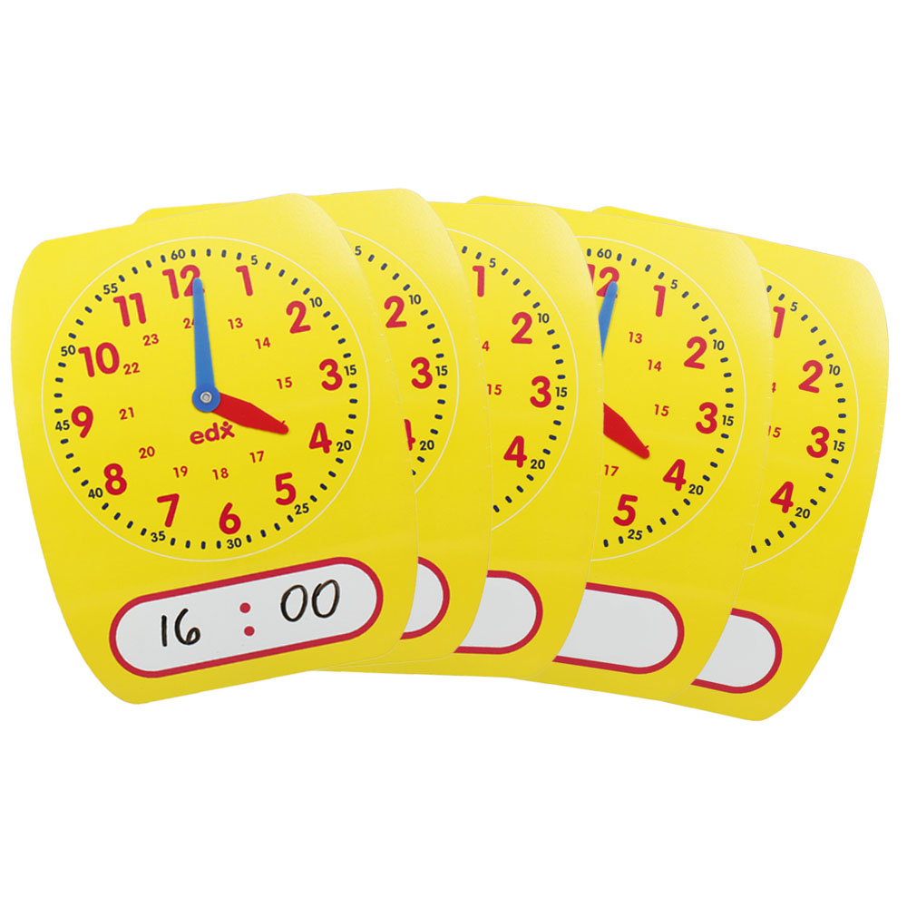 นาฬิกาจำลอง ชนิดเขียนตัวเลขและลบได้ - 50EDX25618