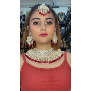 ชุดสร้อยคออินเดีย/มี3สี/สินค้าพร้อมส่ง/IndianKundanSet