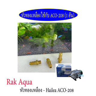 หัวทองเหลือง ใช้กับปั๊มลม HAILEA ACO-208 ( 1 อัน)