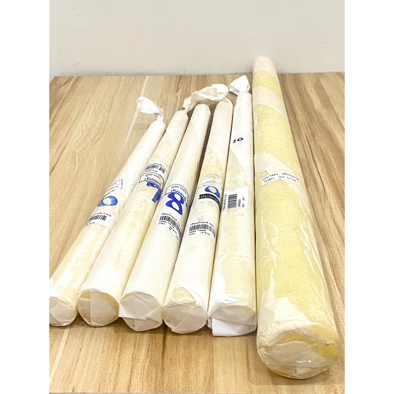 เทียนน้ำมนต์ เทียนขี้ผึ้ง (ขาเทียน) หนัก 6,7,8,9,10 และ 32 บาท