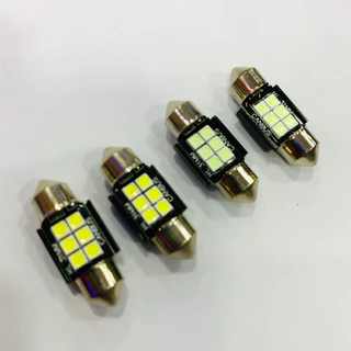 หลอดไฟเพดาน LED (1หลอด) 6SMD 31MM 3030 ไฟแคปซูล ใส่ได้ 12V สว่างมาก สีไอซ์บลู-สีขาว