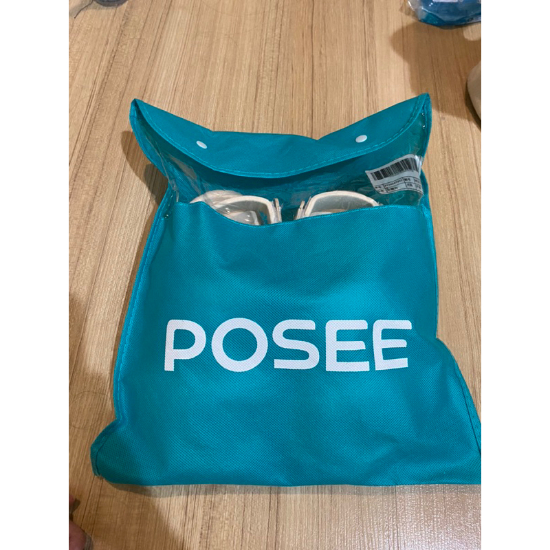 รองเท้าแตะรัดส้น สีขาว Posee แท้ size37-38(24cm) พร้อมถุง