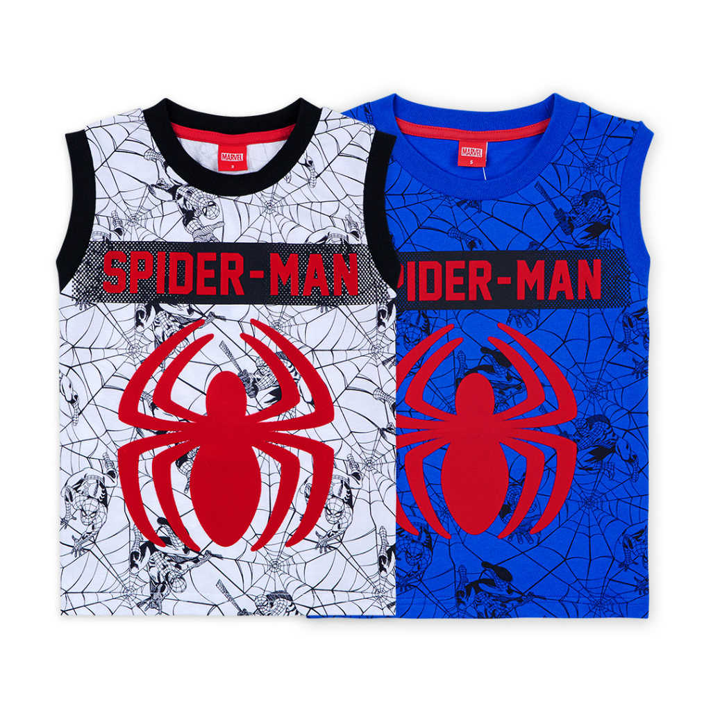 Marvel Boy Spider-Man Tank Top - เสื้อกล้ามเด็กมาร์เวล ลายสไปเดอร์แมน เด็ก1-9ปี