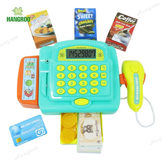 HANGROO LS820 แคชเชียร์มินิ มีเสียงมีไฟ เครื่องคิดเงินใช้งานได้จริง ของเล่นเด็ก