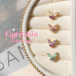 Cynthia stud earrings ต่างหูผีเสื้อแบบเสียบ ขายเป็นคู่