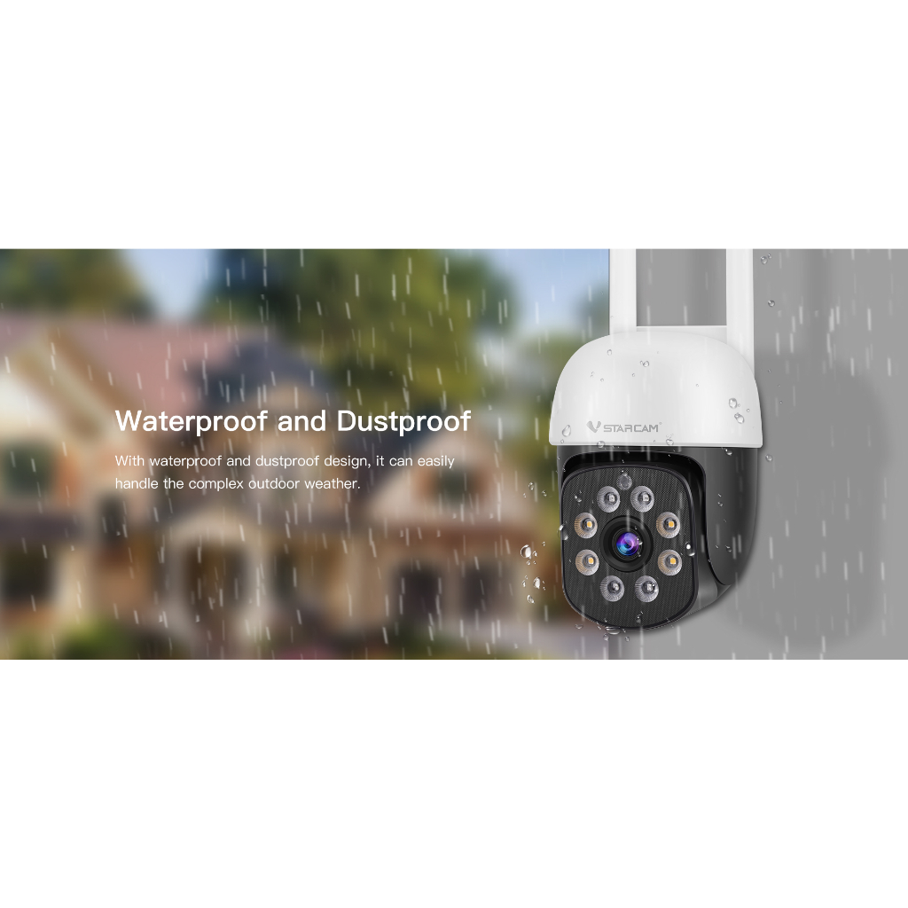 Vstarcam C662 / C622 ความละเอียด 3 ล้านพิกเซล กล้องวงจรปิดไร้สาย กล้องนอกบ้าน Outdoor มีAI+ คนตรวจจับสัญญาณเตือน