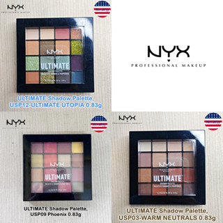 NYX® ULTIMATE Shadow Palette 0.83g นิกซ์ พาเลทอายแชโดว์ พาเลทแต่งหน้า ตกแต่งเปลือกตา สีสวย คมชัด