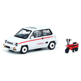 HONDA CITY TURBO II White Mod Version With Red MOTOCOMPO 1:64 (INNO64)