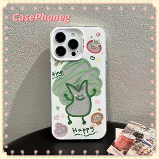 🍑CasePhoneg🍑ป้องกันการหล่น ขอบเต็ม iPhone 11 14 pro max เส้นขอบโปร่งใส การ์ตูน ความคิดสร้างสรรค์ case for iPhone 12 13