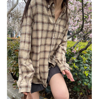 พรีออเดอร์ PREORDER Brandy Melville ของแท้ 100% Millie Flannel Top