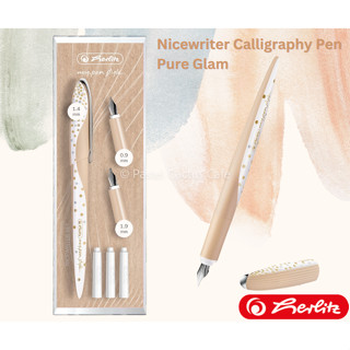 Herlitz Nicewriter Set My.Pen Style - Pure Glam - Fountain Pen ปากกาหมึกซึมพร้อมหมึกและหัว 3 ขนาด Germany