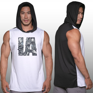 LA เสื้อฮู้ดแขนกุด Sleeveless Hoodies