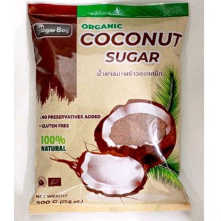 น้ำตาลมะพร้าว 100% COCONUT SUGAR ขนาด 500 กรัม เพื่อสุขภาพ ไม่อ้วน เบาหวานทานได้