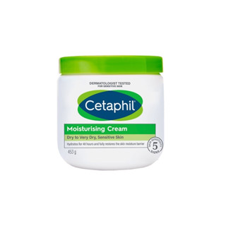 Exp.5/24 (453 กรัม) เซตาฟิล Cetaphil Moisturising Cream ครีมบำรุงผิว ให้ความชุ่มชื้น คืนความแข็งแรงให้ผิวบอบบาง