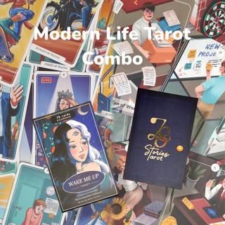 Modern Life Tarot Combo Wake Me Up Tarot + 78 Stories Tarot  ไพ่ทาโรต์ ไพ่ทาโร่ ไพ่ทาโร่แท้ ไพ่ทาโร่น่ารัก สวย ไพ่ยิปซี