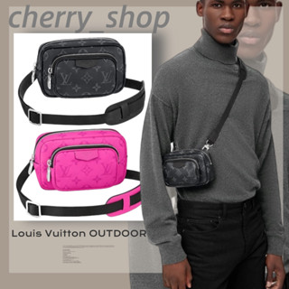 🍒หลุยส์วิตตอง Louis Vuitton OUTDOOR Clutch🍒ผู้ชาย/คลัตช์/สะพายข้าง🍒