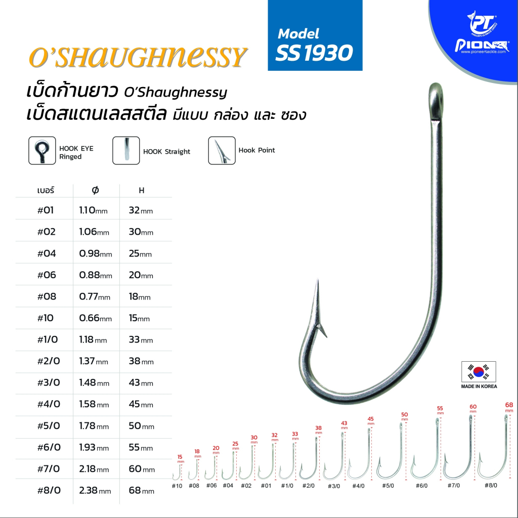 เบ็ดกล่อง Pioneer O'Shaughnessy SS1930