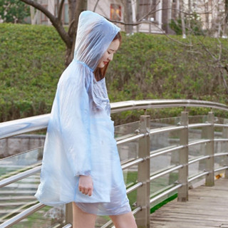 LUXIE2021  YUYI เสื้อกันฝน แขนยาว เสื้อกันฝนแบบใสขนาดพกพา ชุดกันฝนพกพา ชุดกันฝน