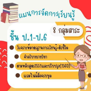 แฟลชไดรฟ์แผนการจัดการเรียนรู้ครบ 8 กลุ่มสาระ ป.1-6