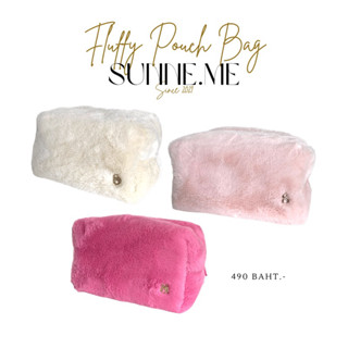 Fluffy pouch bag กระเป๋าใส่ของ Sunne.me