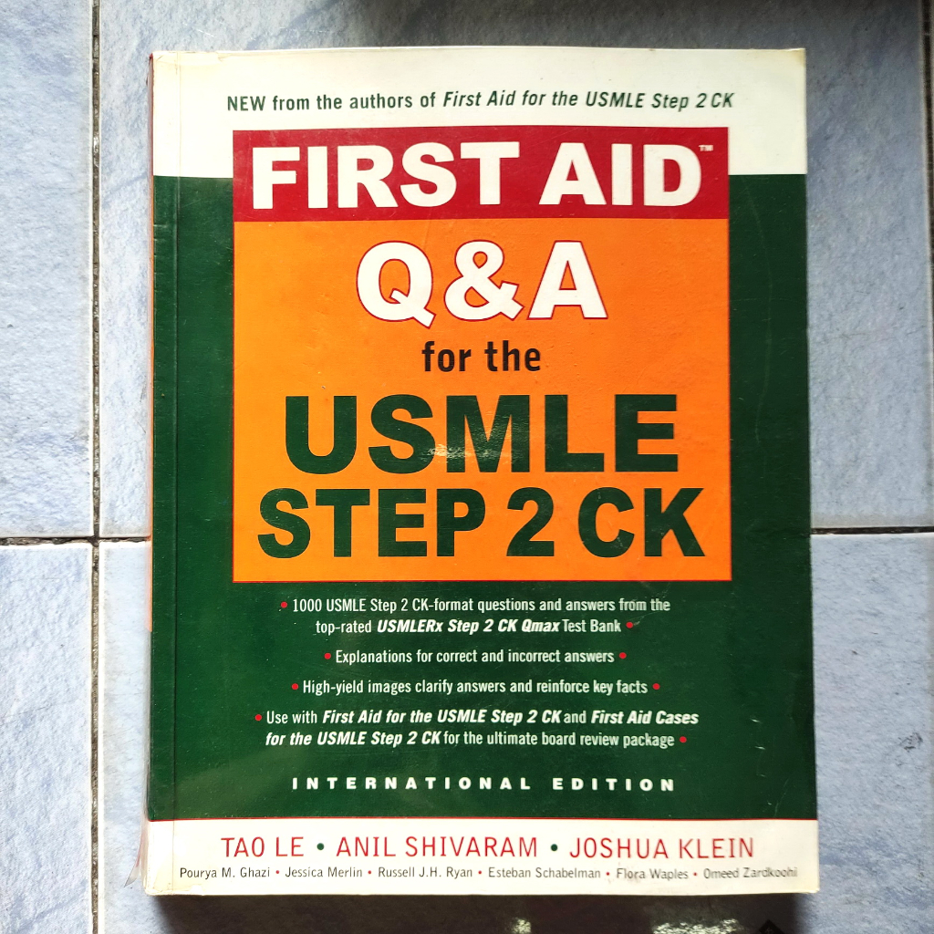 📚 First Aid Q&amp;A for the USMLE Step 2 CK INTERNATIONAL EDITION (มือสอง)