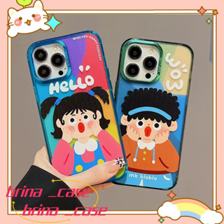 ❤️ส่งของขวัญ❤️ เคสไอโฟน 11 12 13 14 Pro Max สไตล์คู่รัก กราฟฟิตี ความคิดสร้างสรรค์ การ์ตูน Case for iPhone ป้องกันการตก