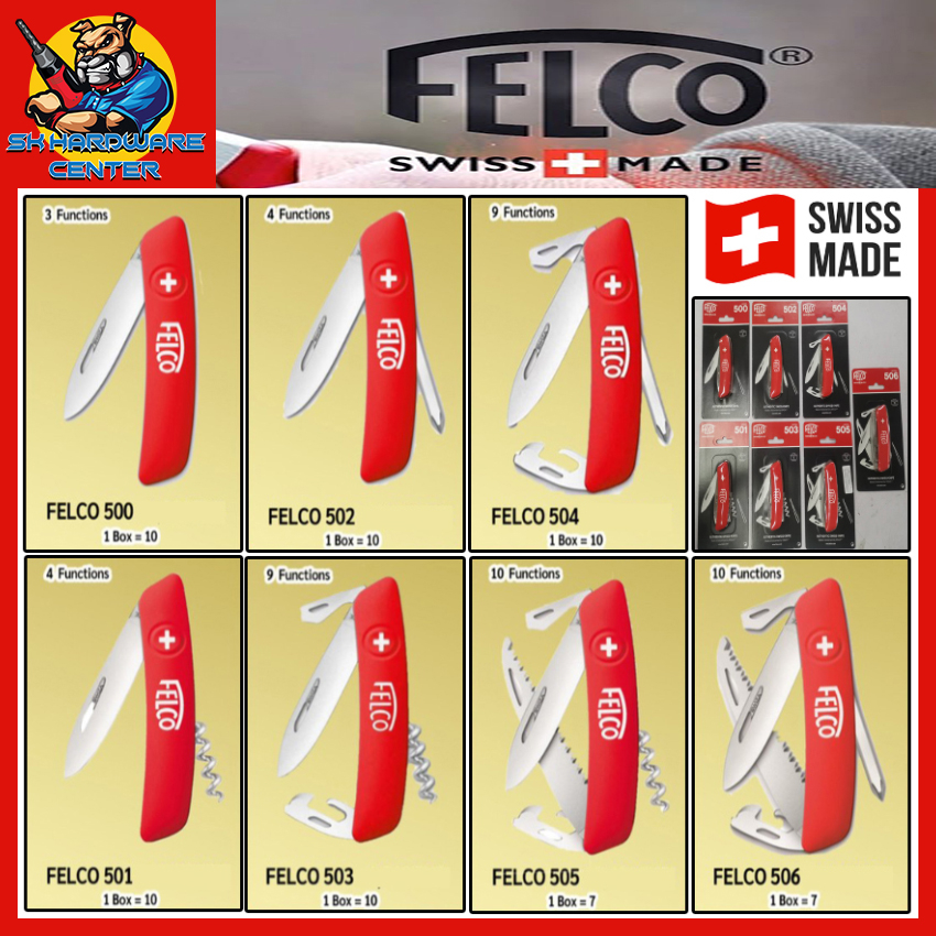 มีดพับอเนคประสงค์ พกพา ตัด ตอน ต่อตา กิ่งไม้ ฯลฯ มีให้เลือก FELCO 500 - 506 (Made in swiss)