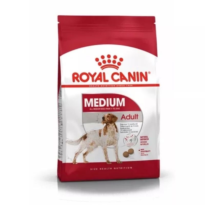 ROYAL CANIN MEDIUM ADULT อาหารเม็ดสุนัข 4kg.