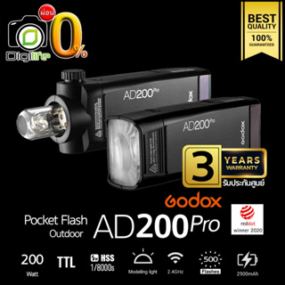 ผ่อน0% ** Godox Flash AD200Pro TTL HSS Pocket Plash - รับประกันศูนย์ Godox Thailand 3ปี ( AD200 Pro )