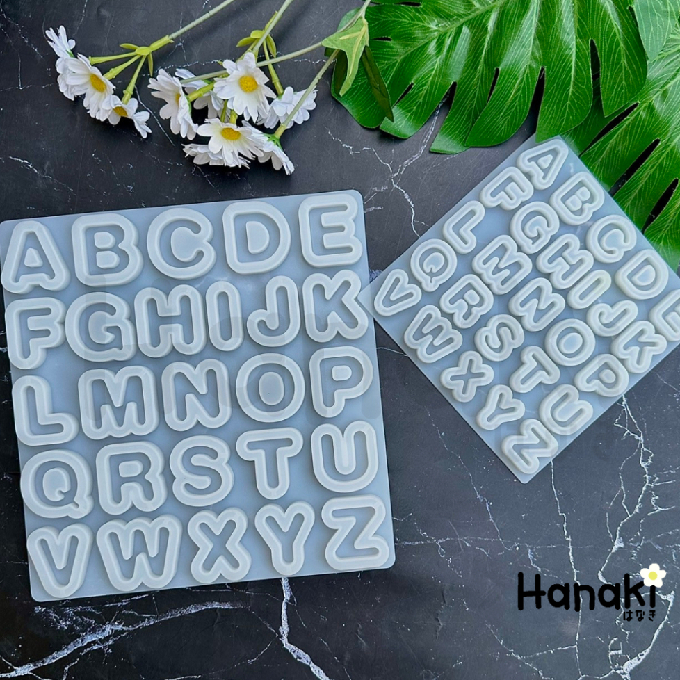 【พร้อมส่งจากไทย】แม่พิมพ์ตัวอักษรเชคเกอร์(Shaker) ตัวอักษรภาษาอังกฤษ A-Z ฟ้อนน่ารัก Resin mold - รูปที่ 7
