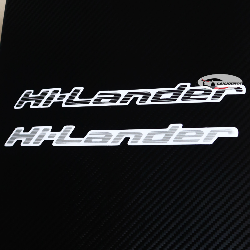 สติ๊กเกอร์ ไวนิล กันน้ำ sticker Hi-Lander ติดฝากระบะท้าย รถกระบะ สำหรับ อีซูซุ ดีแม็ก ไฮ-แลนเดอร์ Al