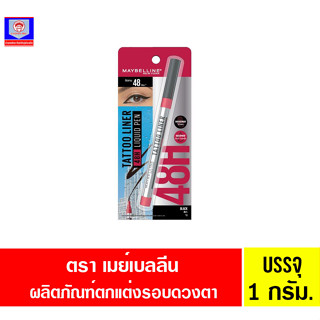 เมย์เบลลีน นิวยอร์ก แทททู ไลเนอร์ 48H ลิควิด เพน สีดำ 1กรัม