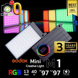 ผ่อน 0%** Godox LED M1 RGB 13W 2500-8500K 2410mAh  - รับประกันศูนย์ Godox Thailand 3ปี