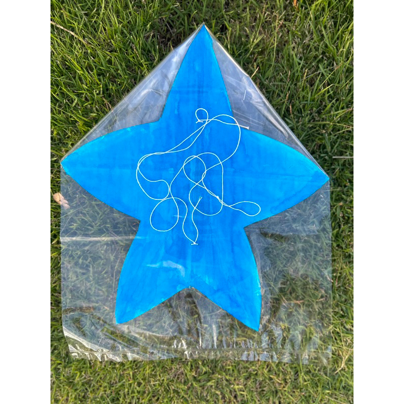 ว่าวจุฬาหลากสี ขนาด 25x25 cm จัดส่ง 4 ตัว คละสี - รูปที่ 2