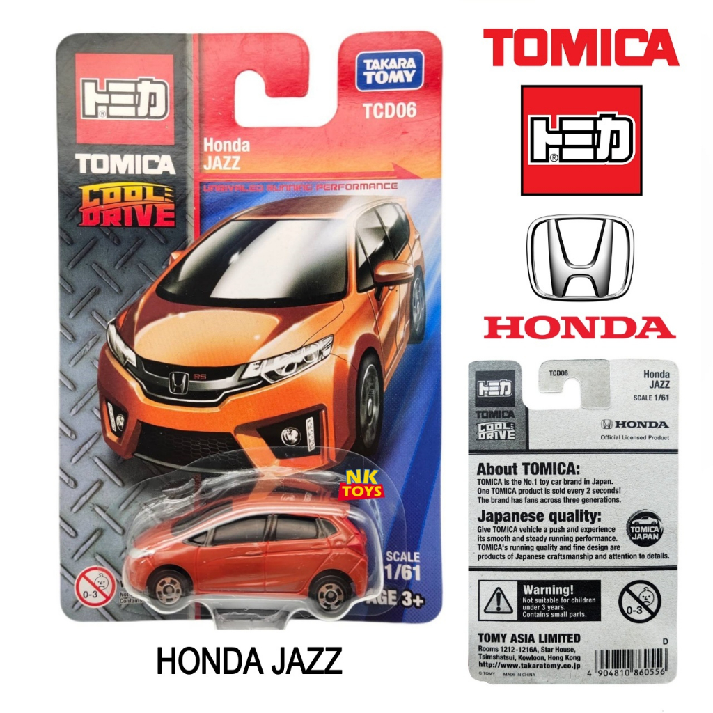 TCD06 โมเดลรถ HONDA JAZZ  ลิขสิทธิ์แท้ จาก TAKARA TOMY TOMICA ชุด COOL DRIVE สเกล1/64 860556 #