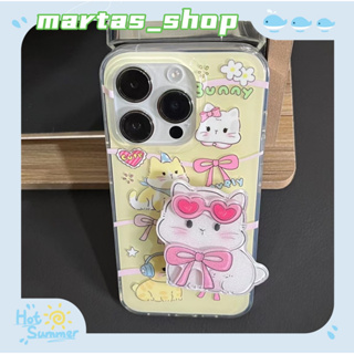 ❤️ส่งของขวัญ❤️ เคสไอโฟน 11 12 13 14 Pro Max แมว ความนิยม แฟชั่น การ์ตูน สาวน่ารักหัวใจ Case for iPhone สาวน่ารักหัวใจ