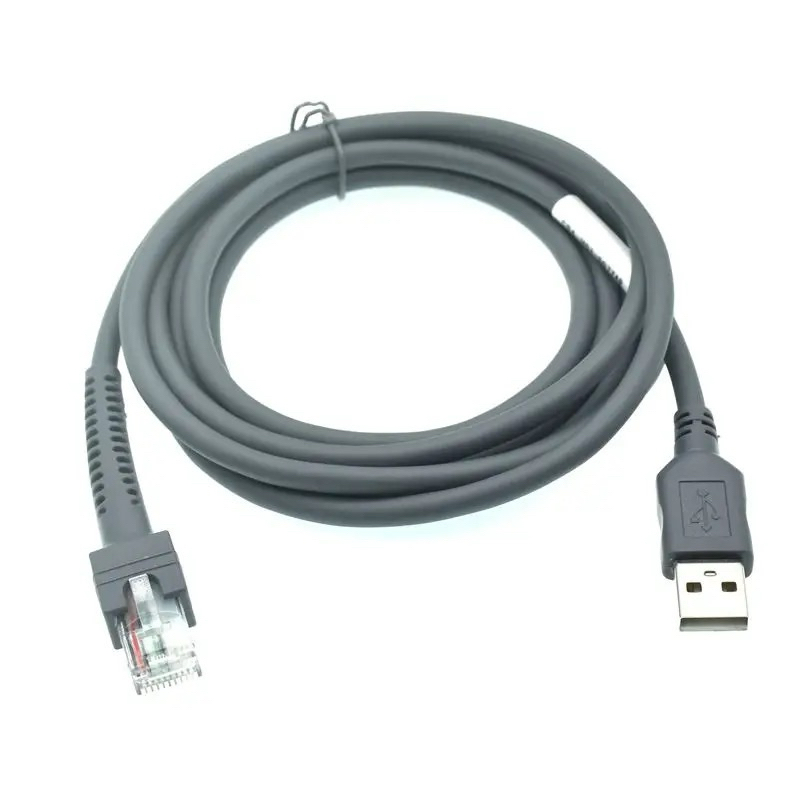 USB Rj48 RJ50ข้อมูลสแกนเนอร์สำหรับLS2208 Ls1203 LS2208 / AP Ls4008i Ls7808 DS3400สาย