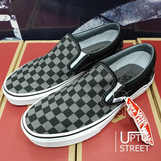 รองเท้าผ้าใบ Vans Checkerboard เทาดำ 【พร้อมส่ง】ของแท้99%✔️