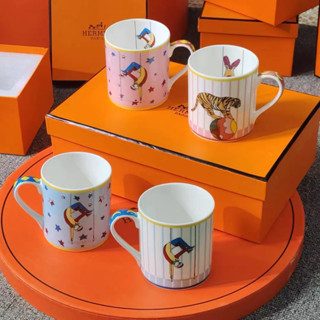 Herm è s Hermès Circus Bone China Mug Cup to Cup Advanced Bone China Coffee cup Afternoon Tea Cup