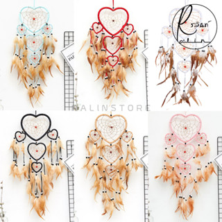 เครื่องรางดักฝัน HEART FIVE RING ตาข่ายดักฝัน DREAM CATCHER รุ่น หัวใจ 5 ดวง